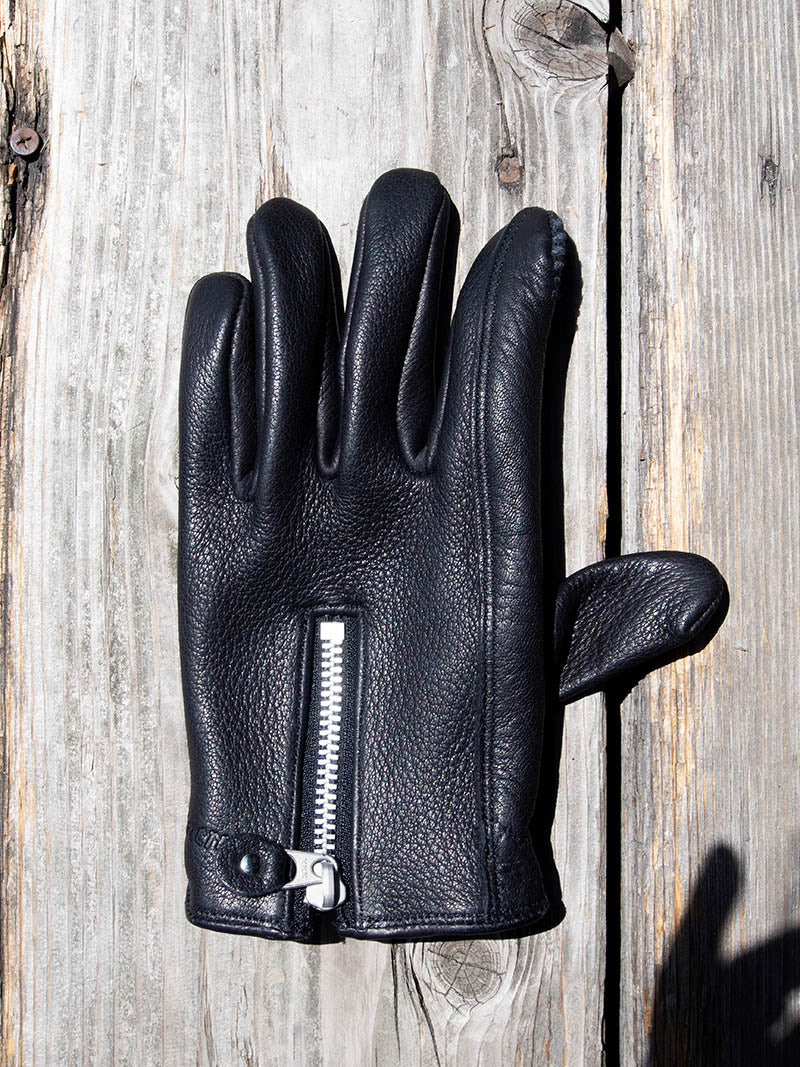 DEERSKIN ZIPPER GLOVE