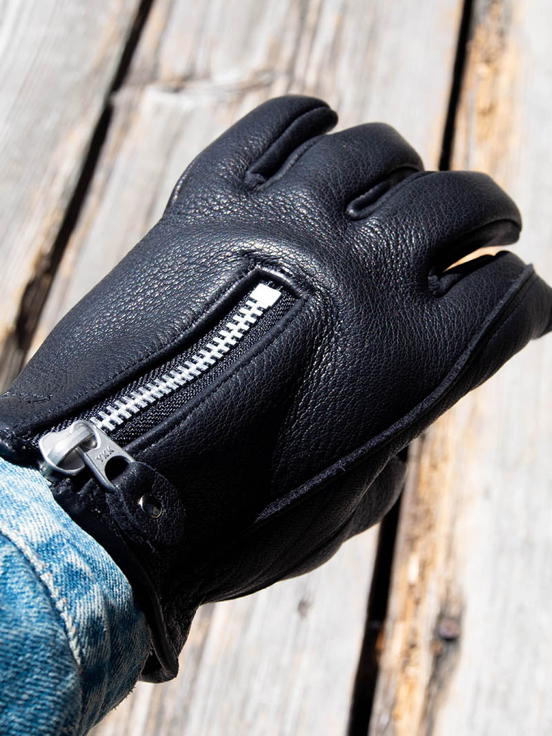 DEERSKIN ZIPPER GLOVE