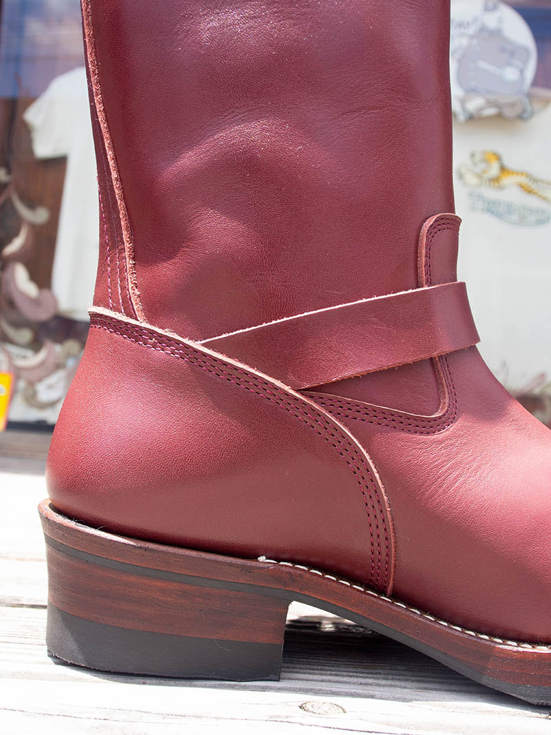 AB-01-ST STEERHIDE ENGINEER BOOTS -Bordeaux-