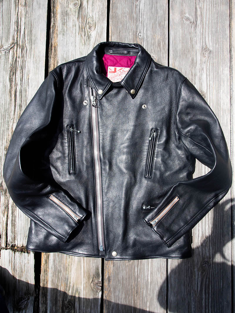 AD-02L SHEEPSKIN DOUBLE RIDERS JACKET -Long Type-