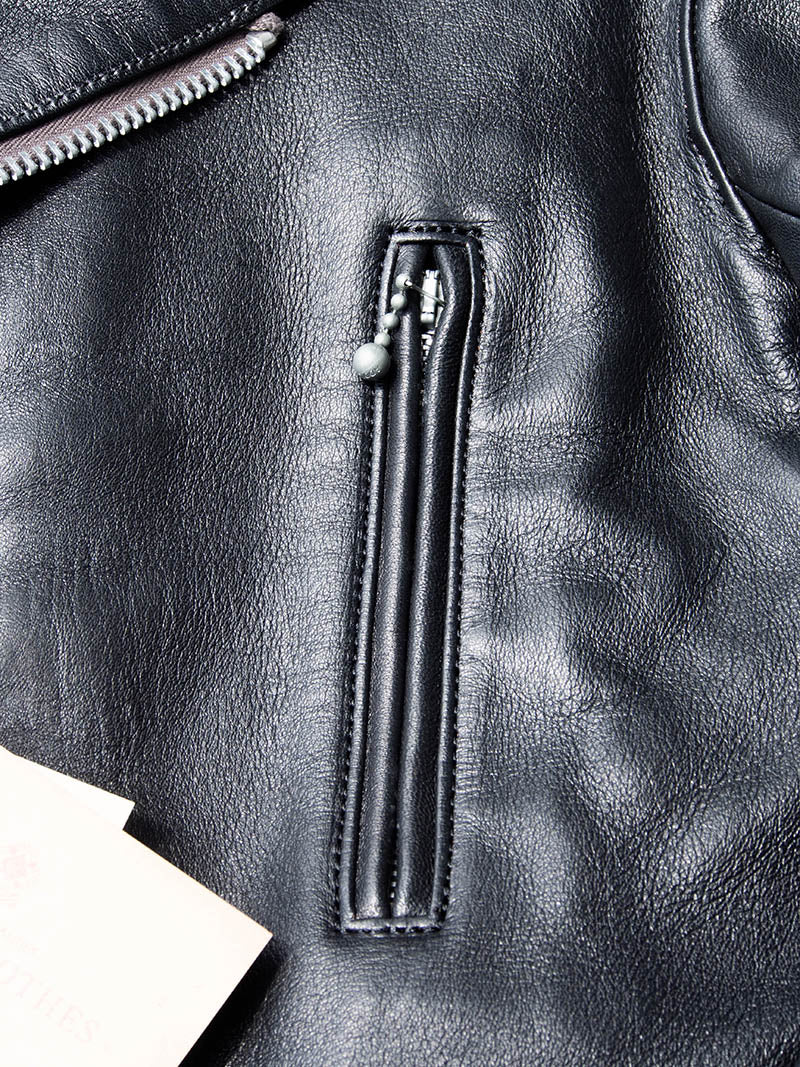 AD-02L SHEEPSKIN DOUBLE RIDERS JACKET -Long Type-