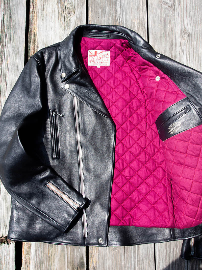 AD-02L SHEEPSKIN DOUBLE RIDERS JACKET -Long Type-