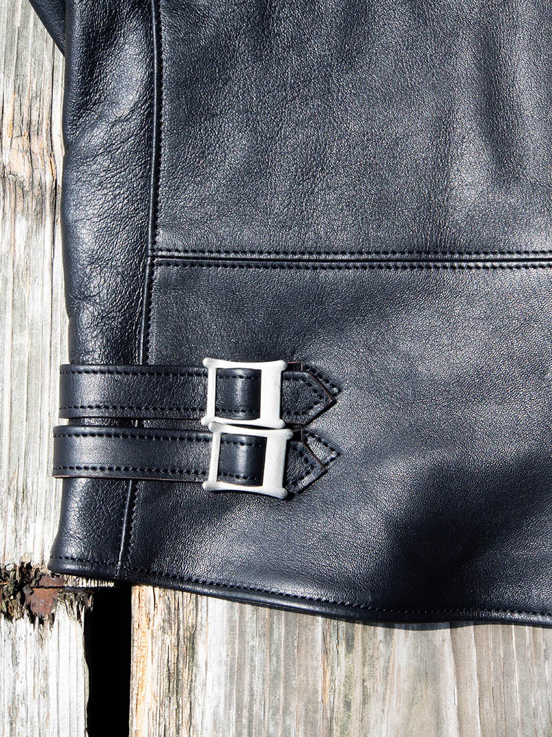 AD-02L SHEEPSKIN DOUBLE RIDERS JACKET -Long Type-