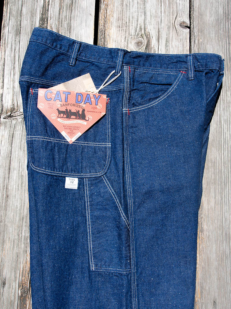 CAT DAY Painter Pants, 9.5 oz Indigo Denim