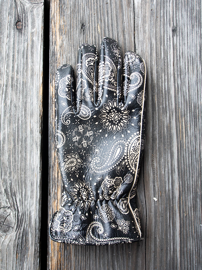 Deer Utility Glove Standard -PAISLEY BLACK-