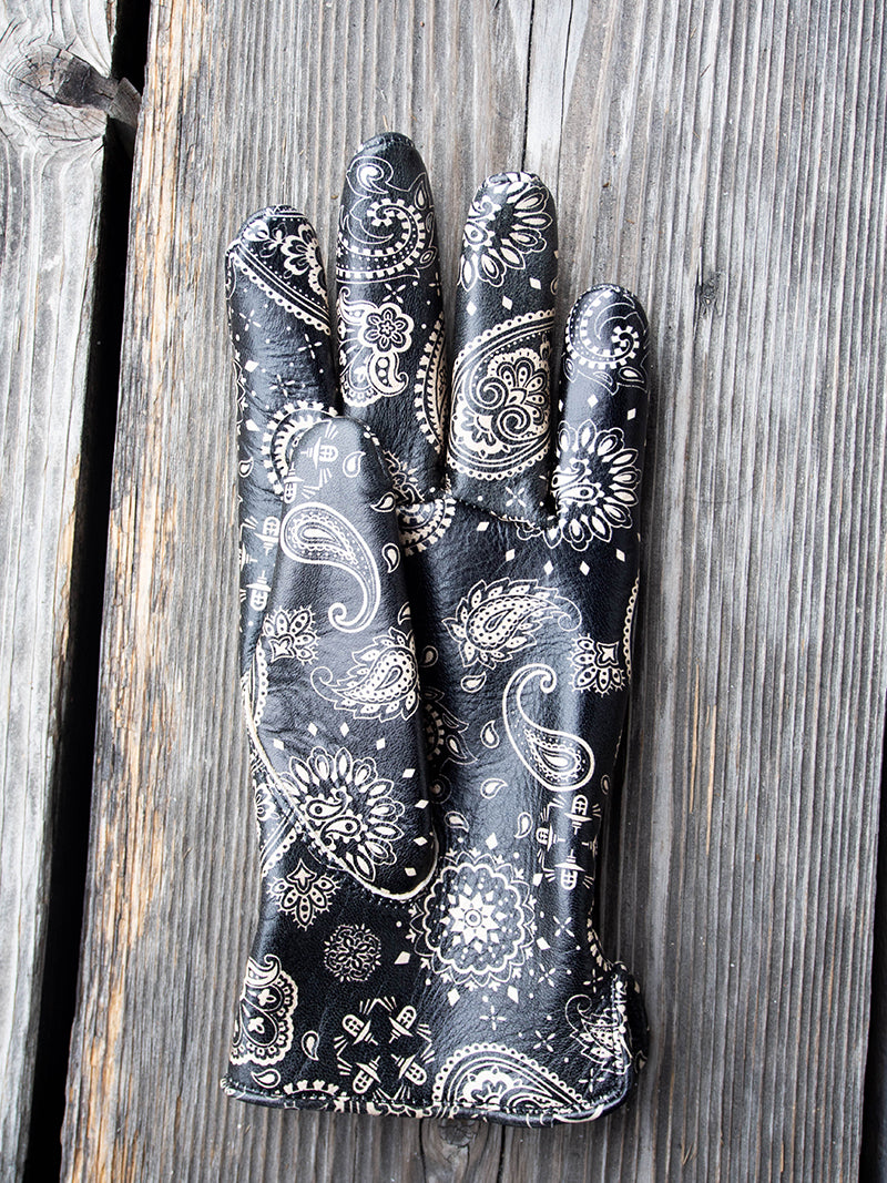 Deer Utility Glove Standard -PAISLEY BLACK-