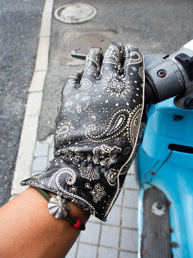 Deer Utility Glove Standard -PAISLEY BLACK-