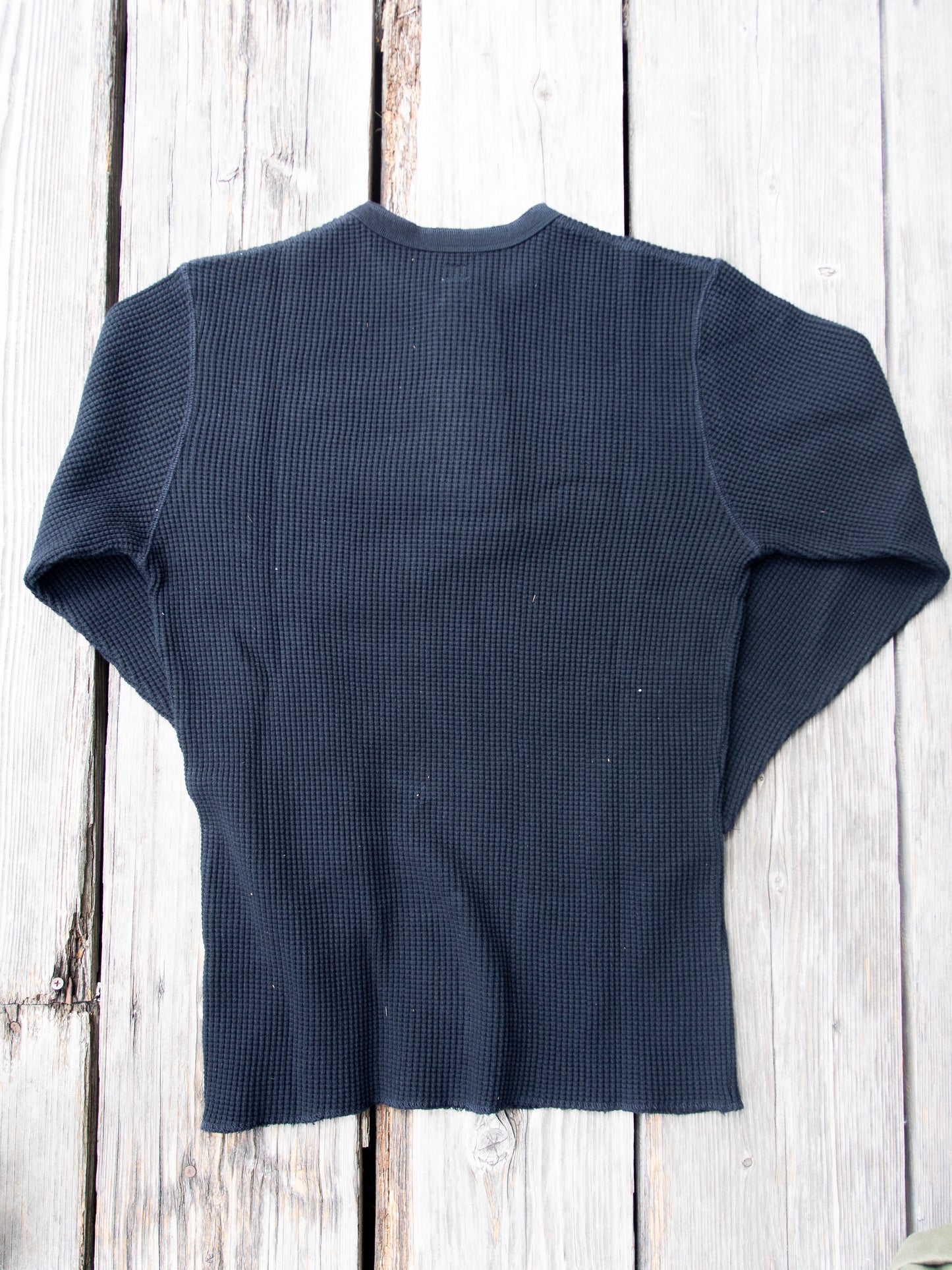 Heavy Waffle Mil Henley L/S Tee