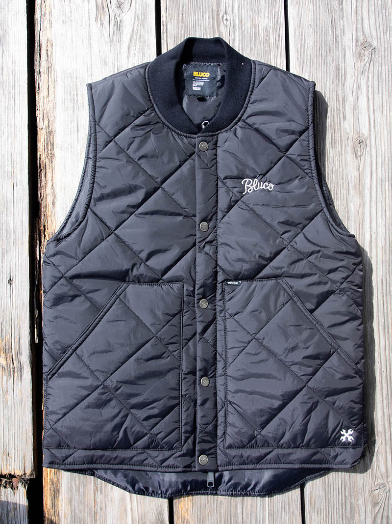 Rib Collar Quilting Vest
