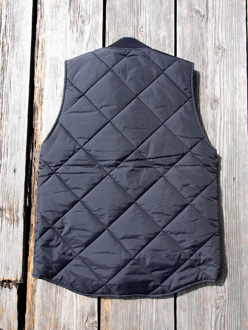 Rib Collar Quilting Vest