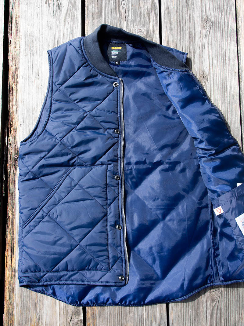 Rib Collar Quilting Vest