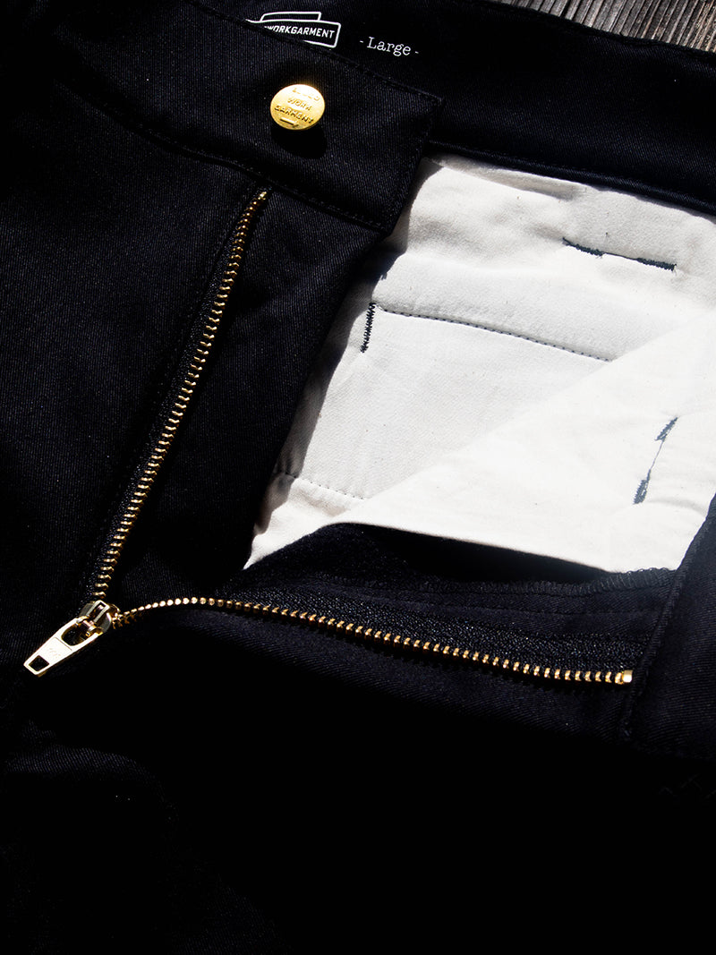 Warm Work Pants -Black-