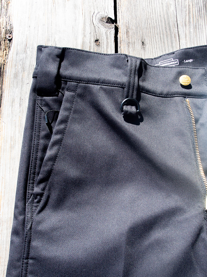 Warm Work Pants -Black-