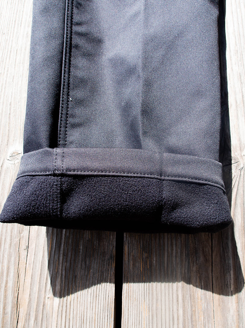 Warm Work Pants -Black-