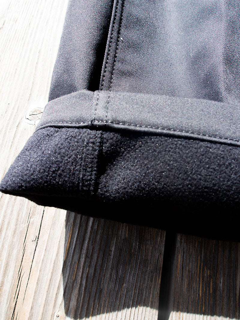 Warm Work Pants -Black-