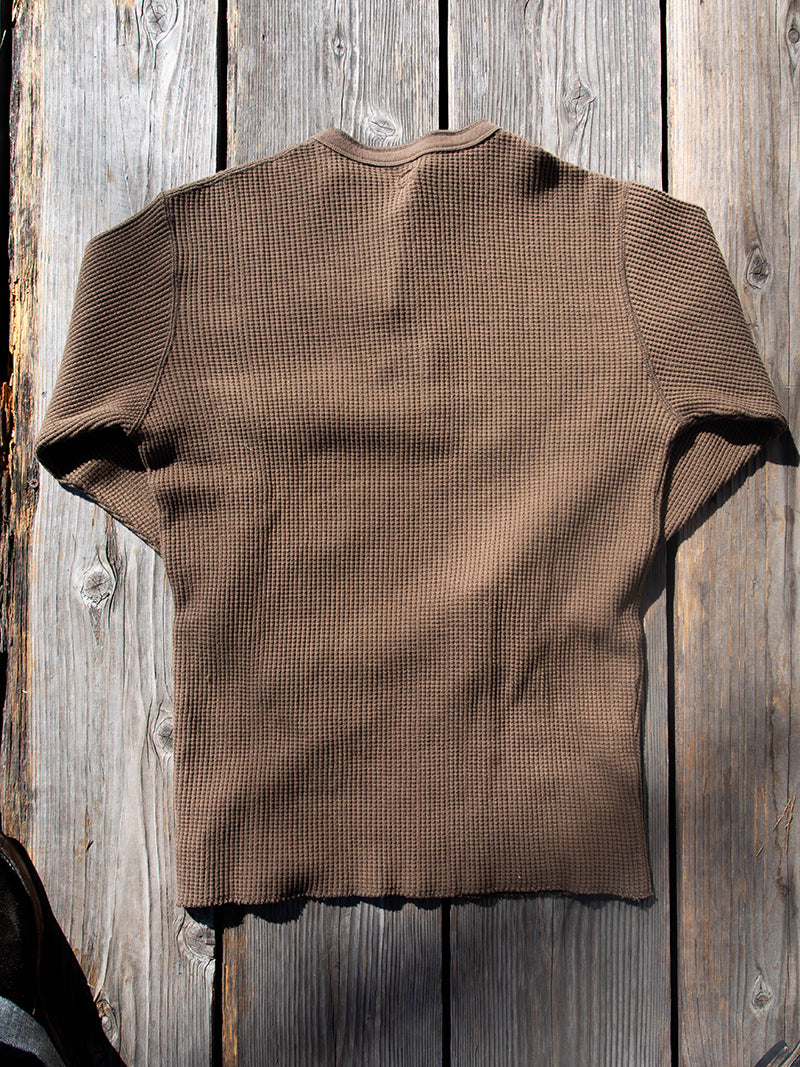 Heavy Waffle Mil Henley L/S Tee