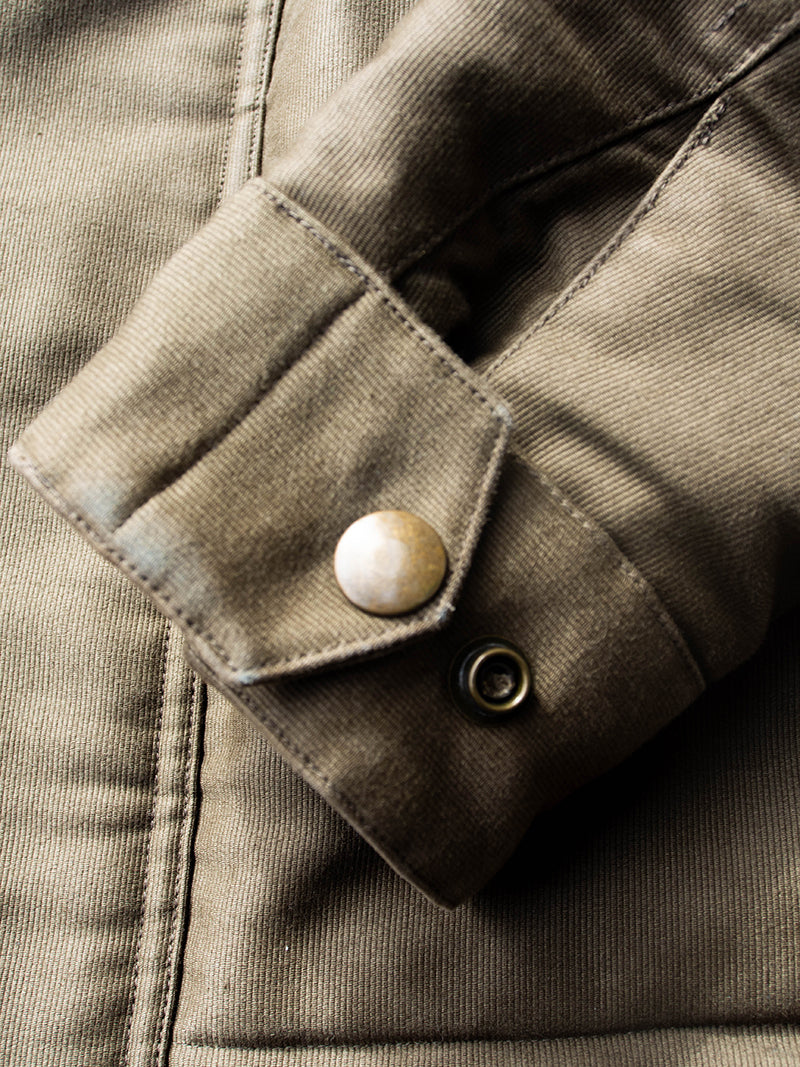 ACV-01 MILITARY ULSTER JACKET -Khaki Green-