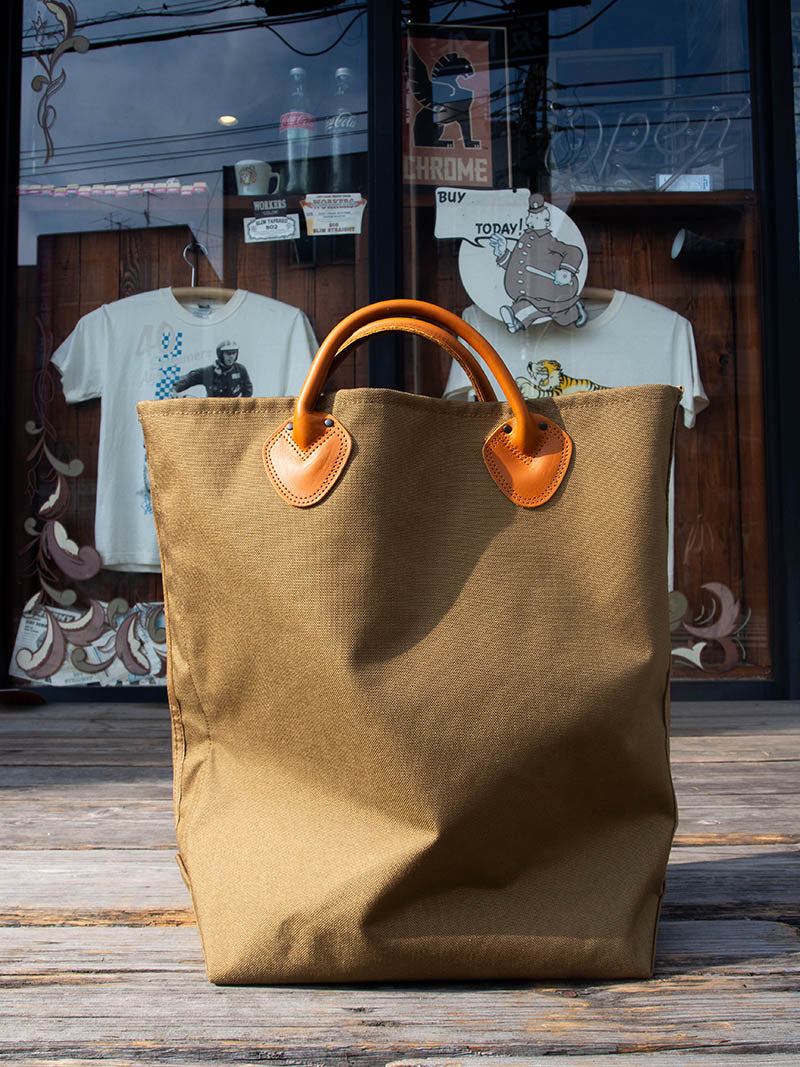 LEATHER HANDLE TOTE