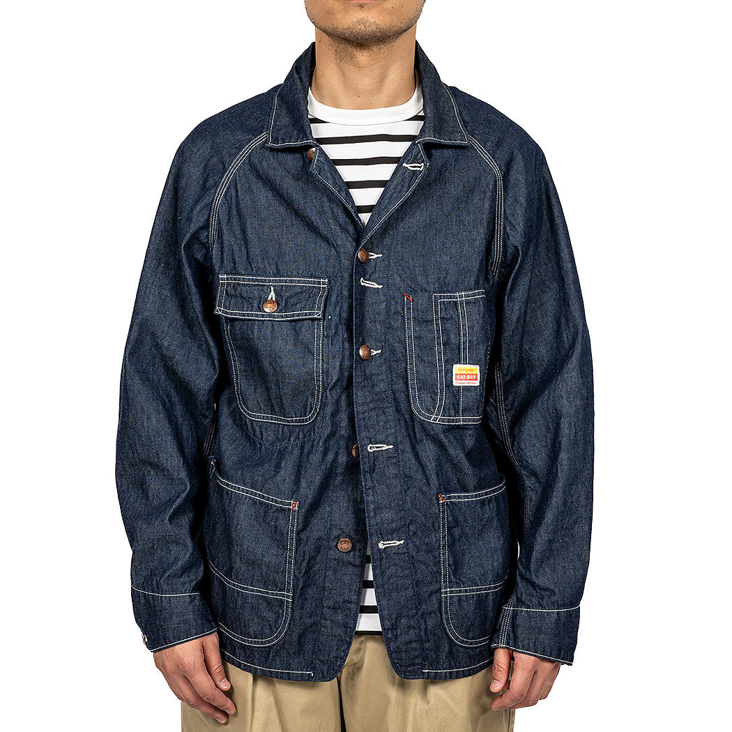 CAT DAY Coverall, 6oz Indigo Denim