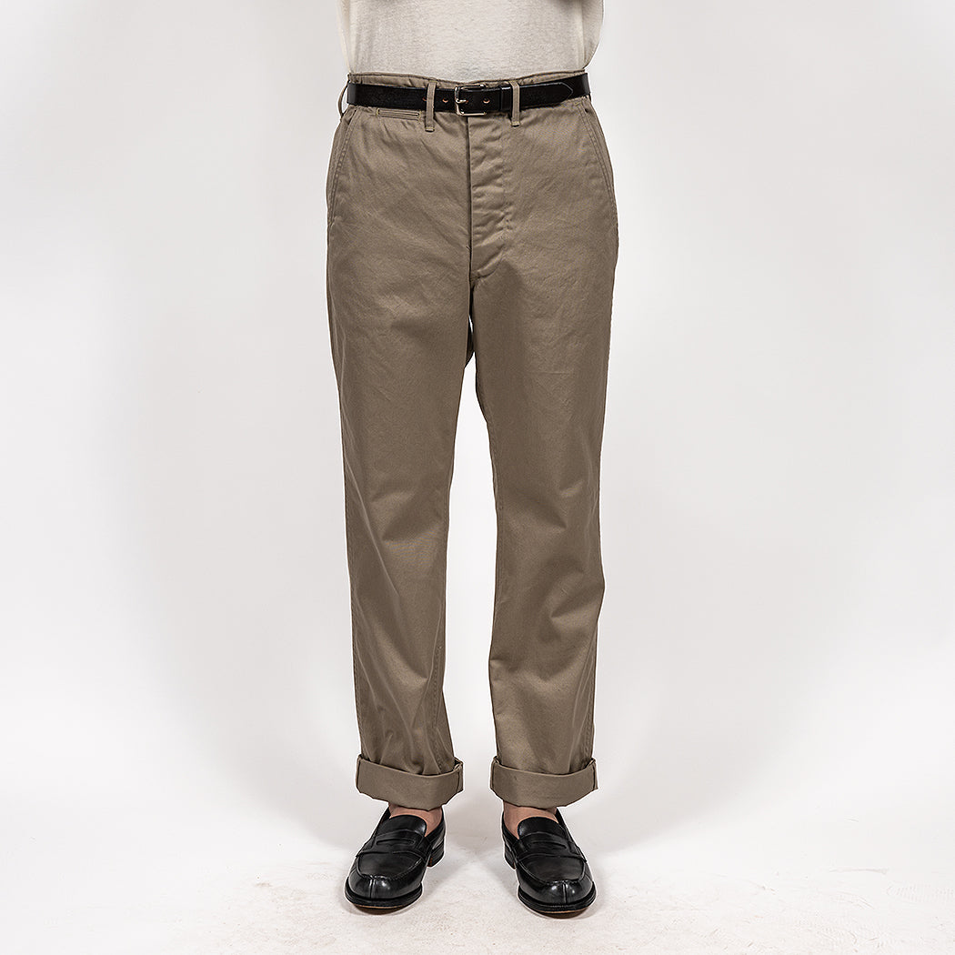 Officer Trousers, Regular Fit, Type 2, Greige Chino