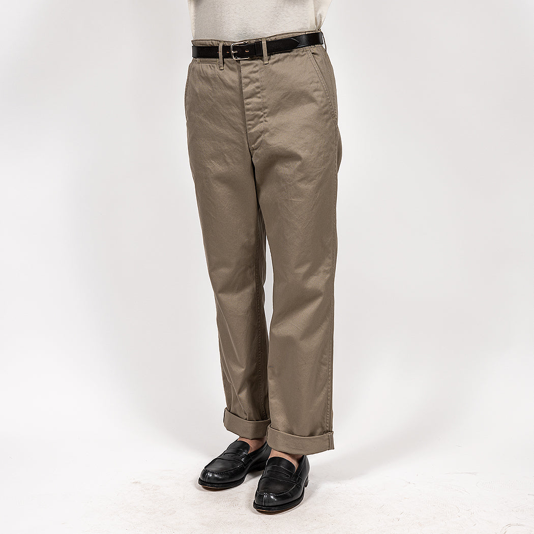 Officer Trousers, Regular Fit, Type 2, Greige Chino