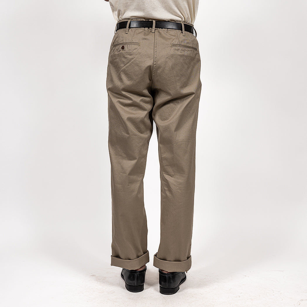 Officer Trousers, Regular Fit, Type 2, Greige Chino