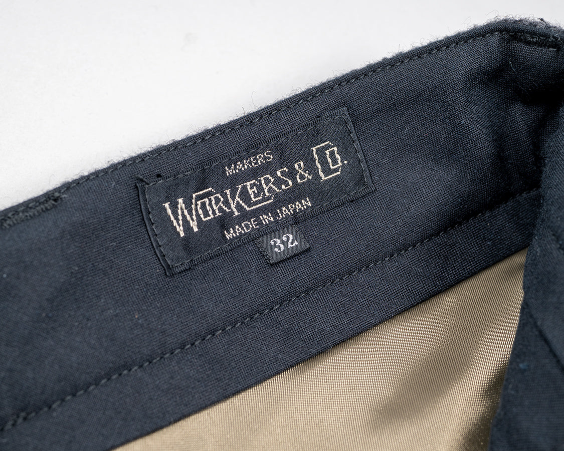 WORKERS Trousers, Wool Cotton Tweed