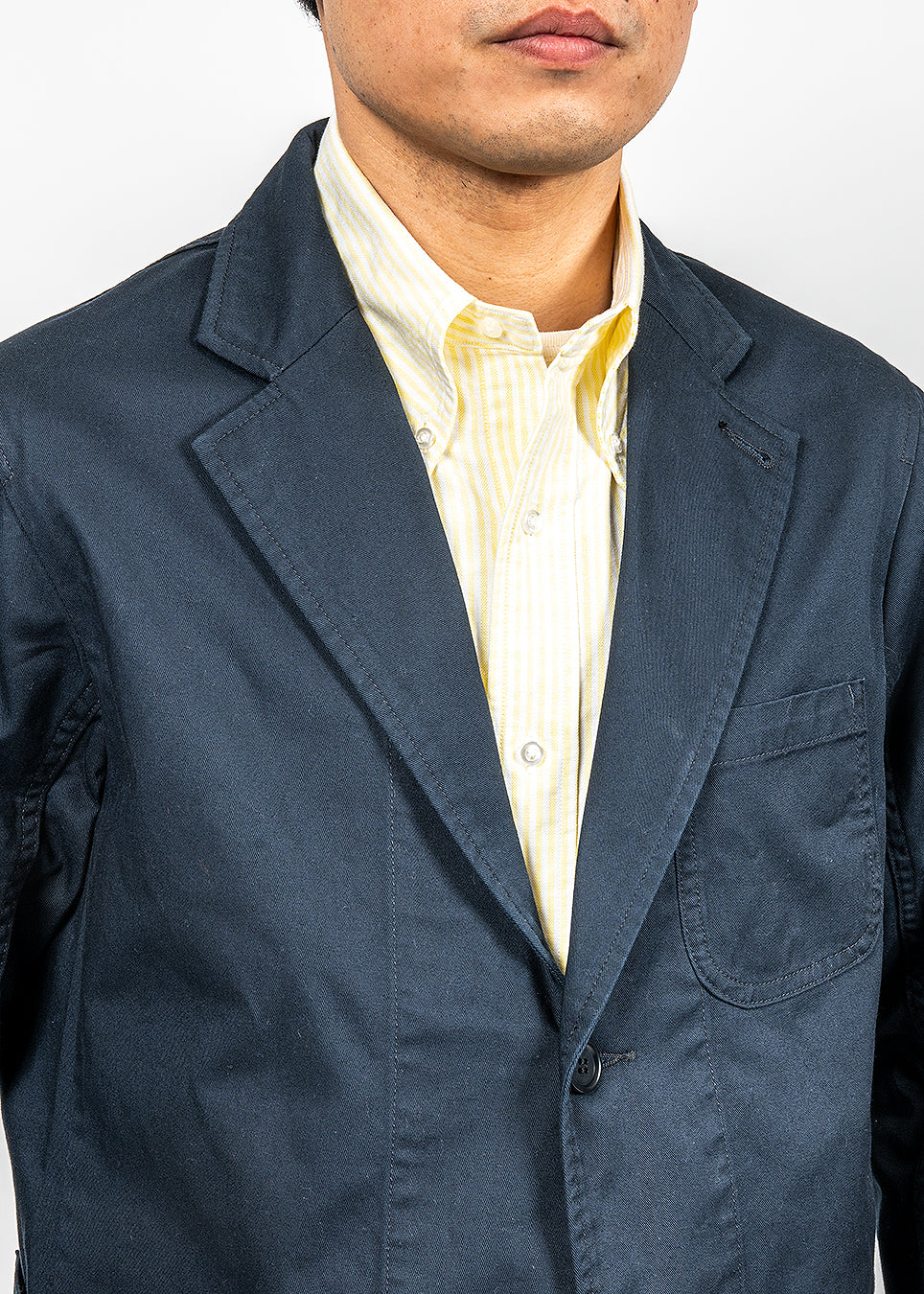 Lounge Jacket, 8 oz Navy Chino