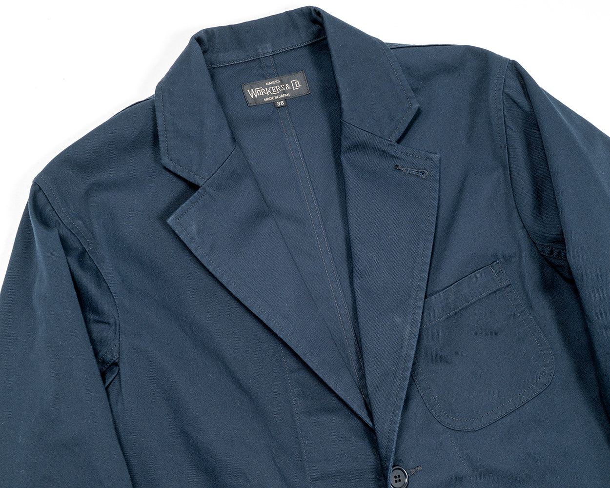 Lounge Jacket, 8 oz Navy Chino