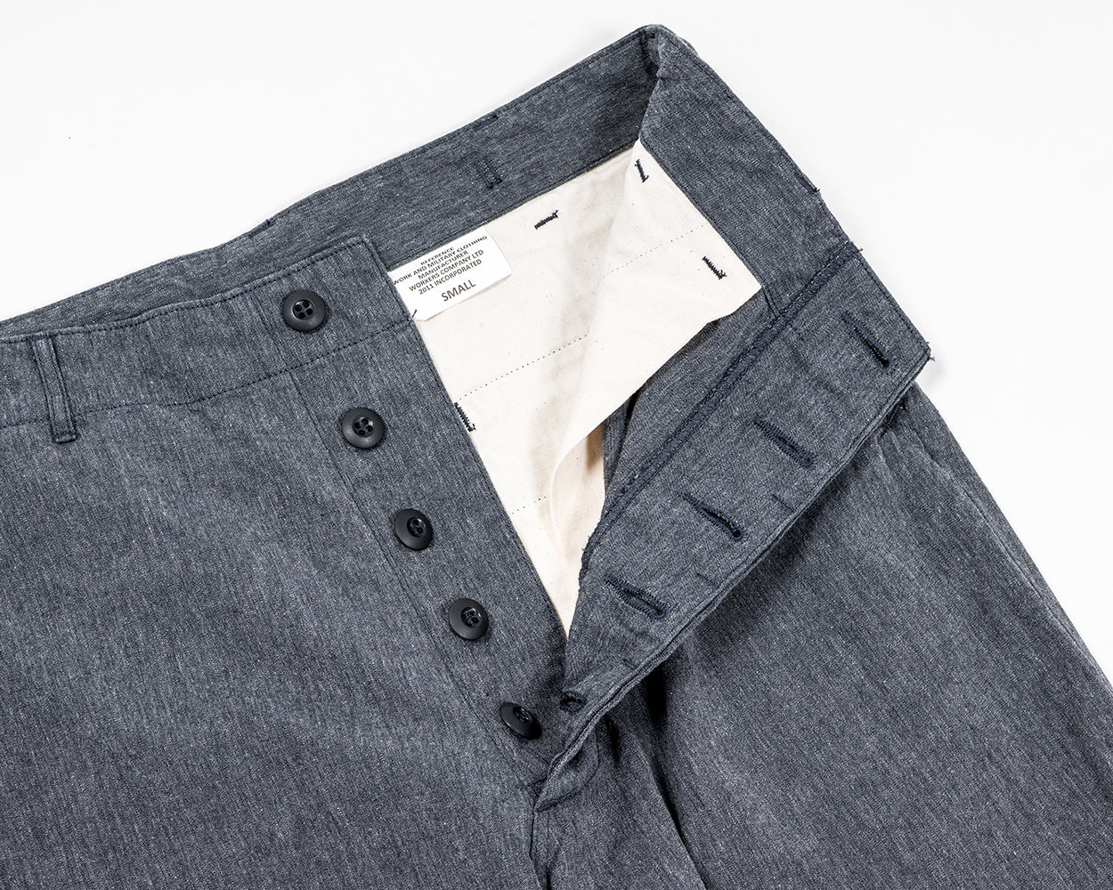 FWP Trousers, Black Chambray