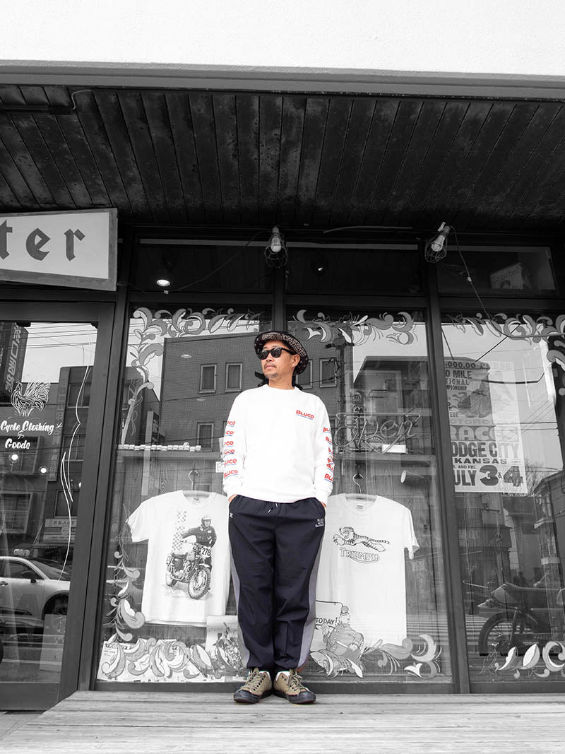 STRETCH TRACK PANTS -COMBINATION-