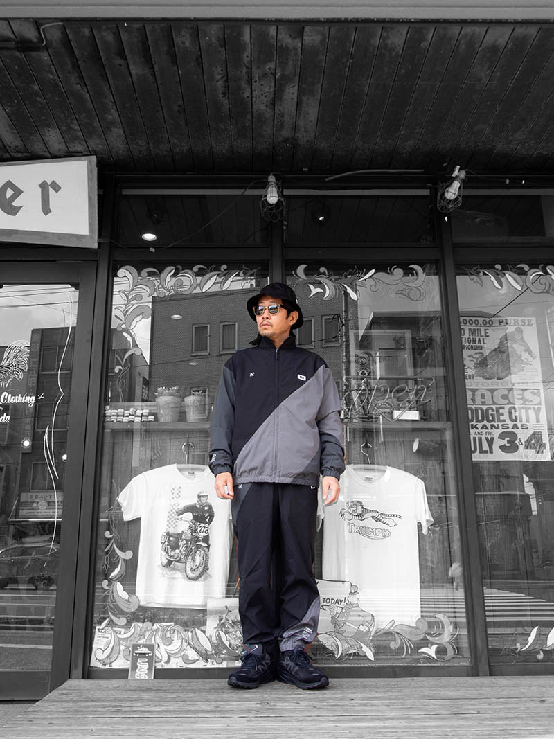 STRETCH TRACK JACKET -COMBINATION-