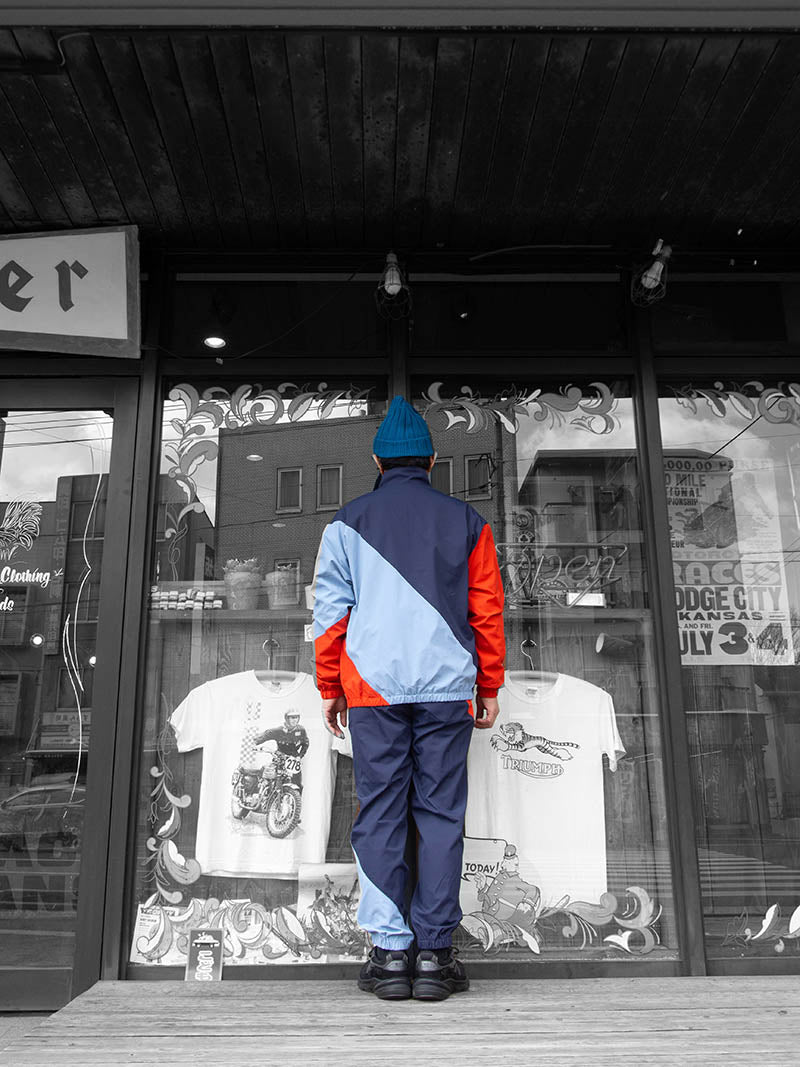 STRETCH TRACK JACKET -COMBINATION-