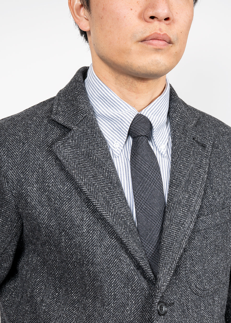 Lounge Jacket, Twisted Herringbone Tweed