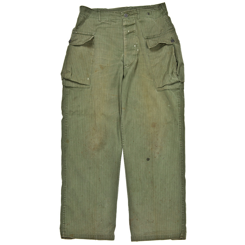 M43 Trousers Mod, Khaki Herringbone