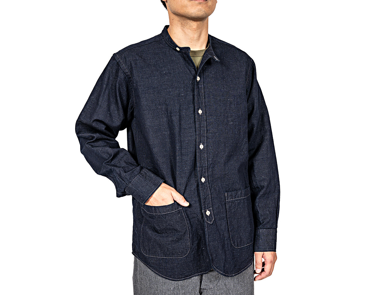 Band Collar Shirt