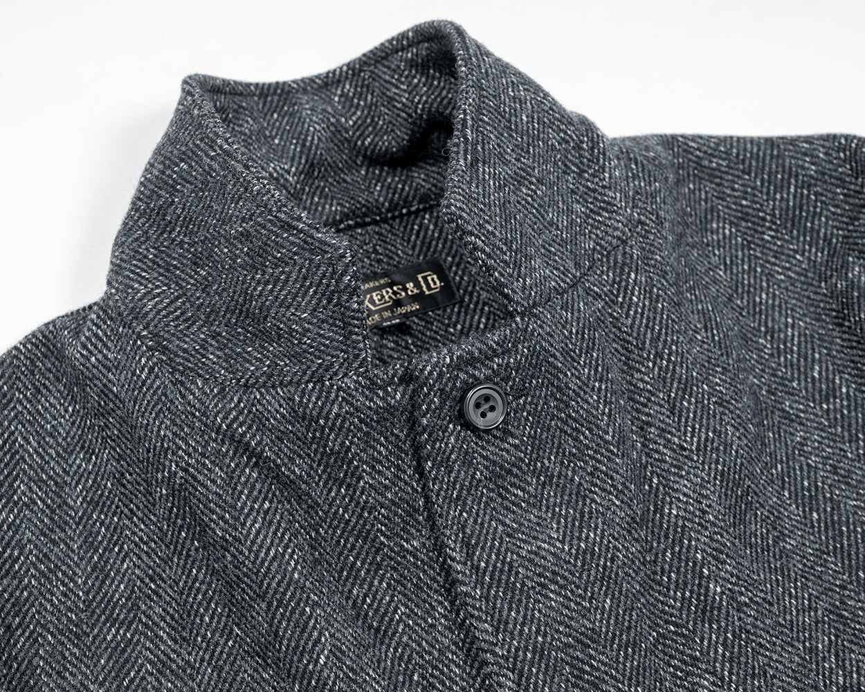 Lounge Jacket, Twisted Herringbone Tweed