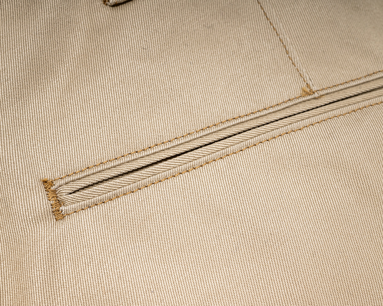 Officer Trousers Vintage Fit, Khaki No-1
