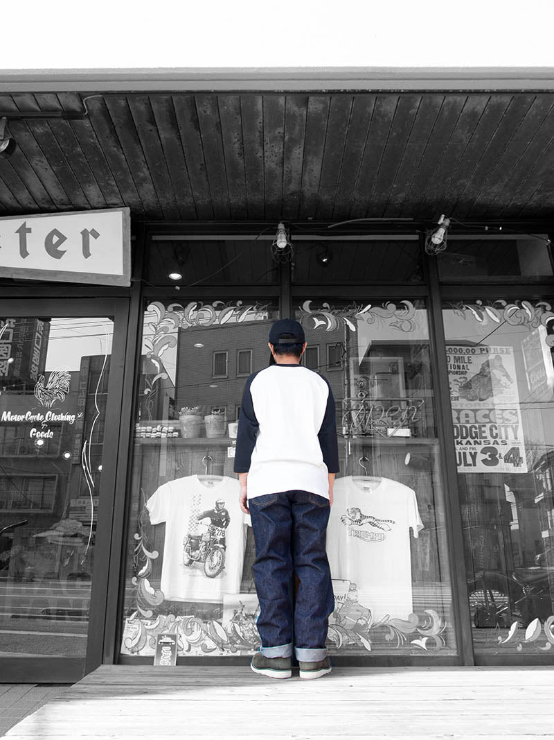 DRY COTTON PRINT RAGLAN 3/4 TEE -CHAMP-