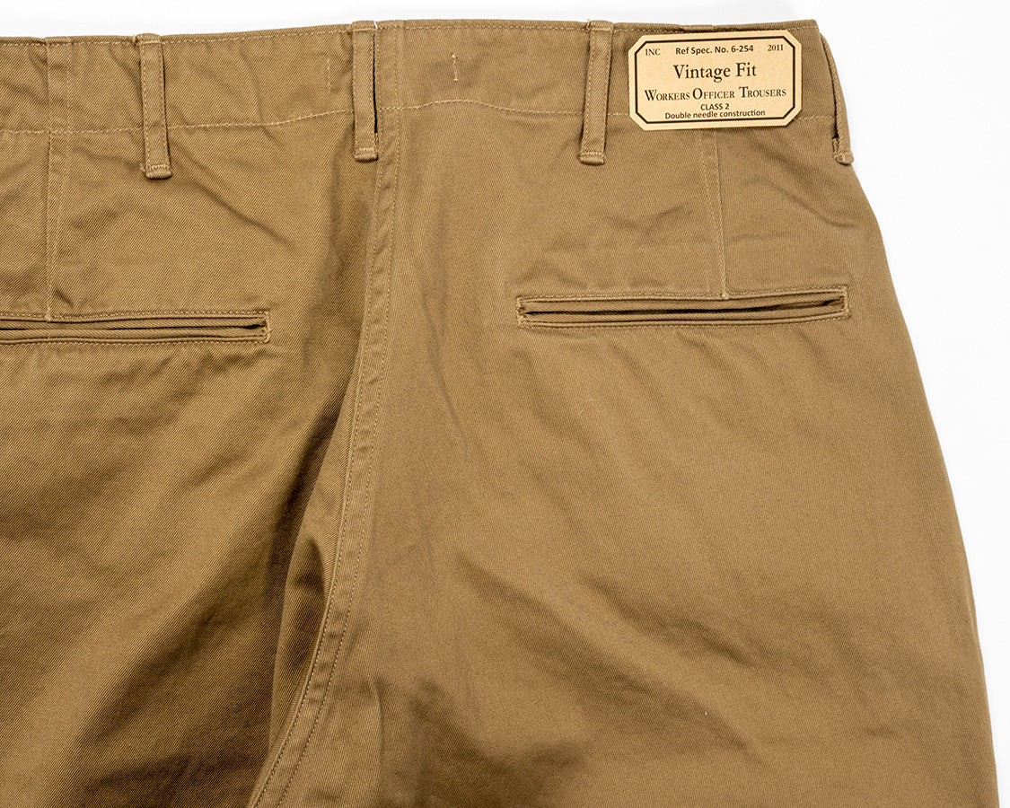 Officer Trousers Vintage Fit, USMC Khaki