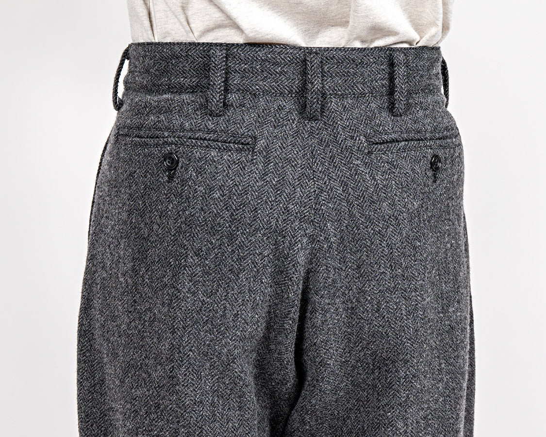 WORKERS Trousers, Wool Cotton Tweed