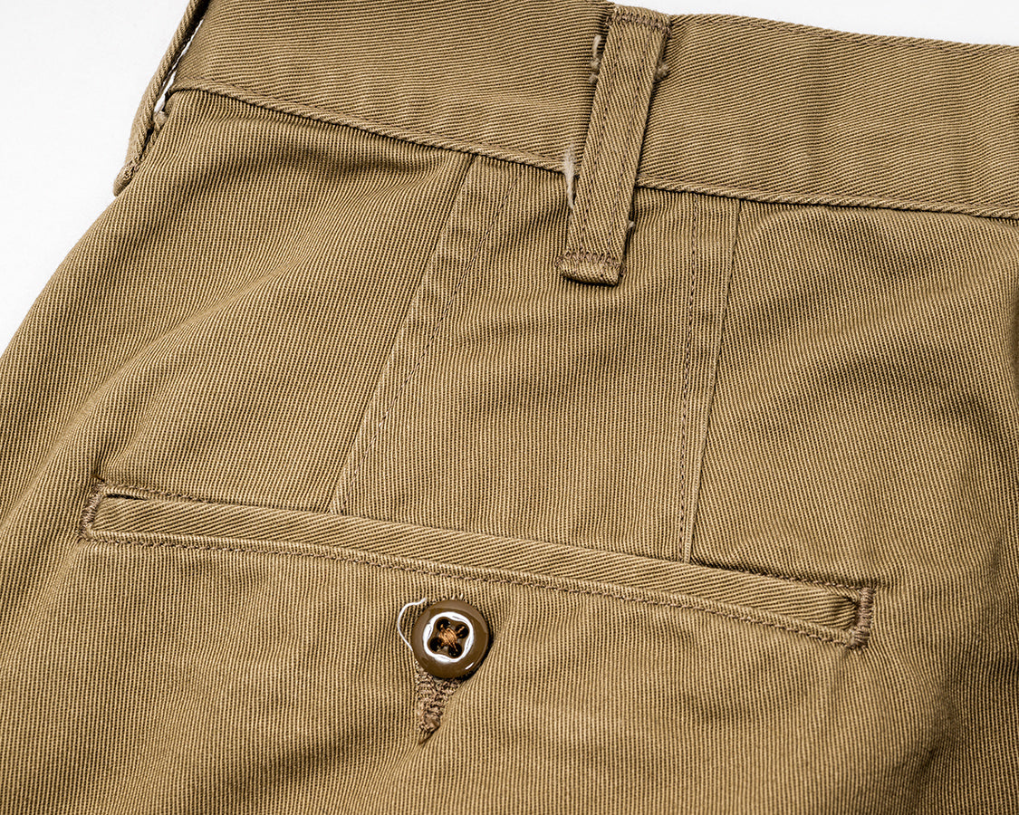 Officer Trousers, Regular Fit, 8 oz Light Chino, Beige