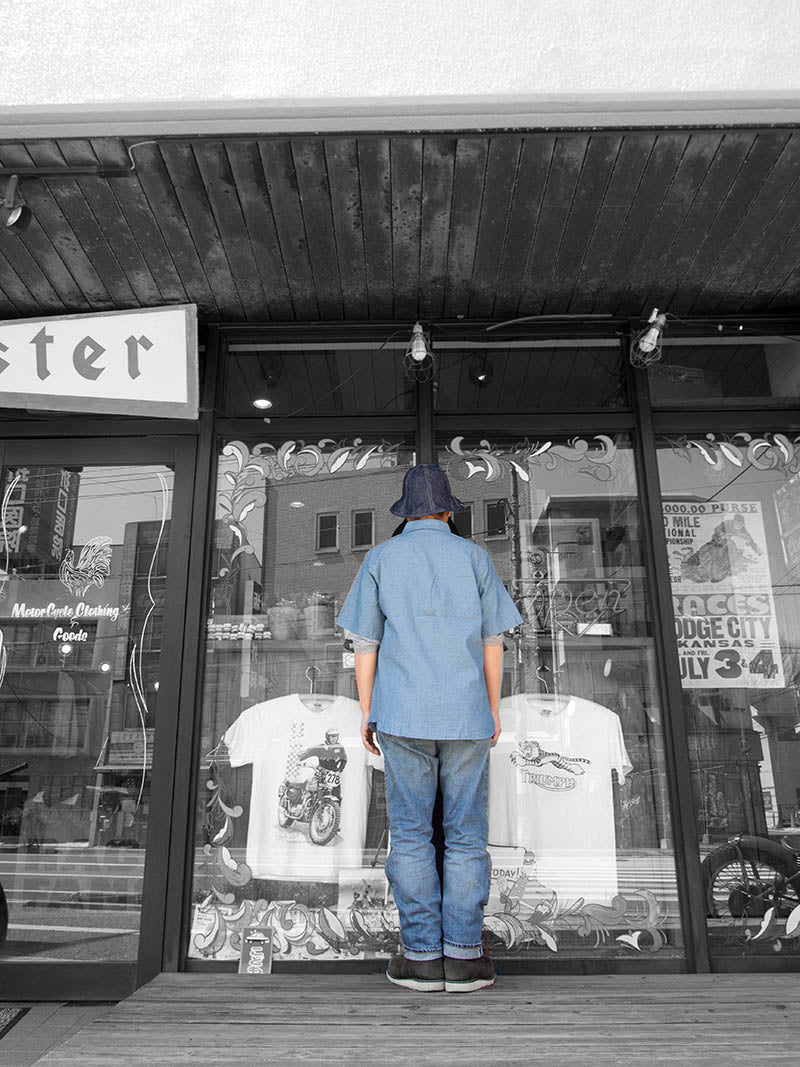 CHAMBRAY WORK SHIRT S/S