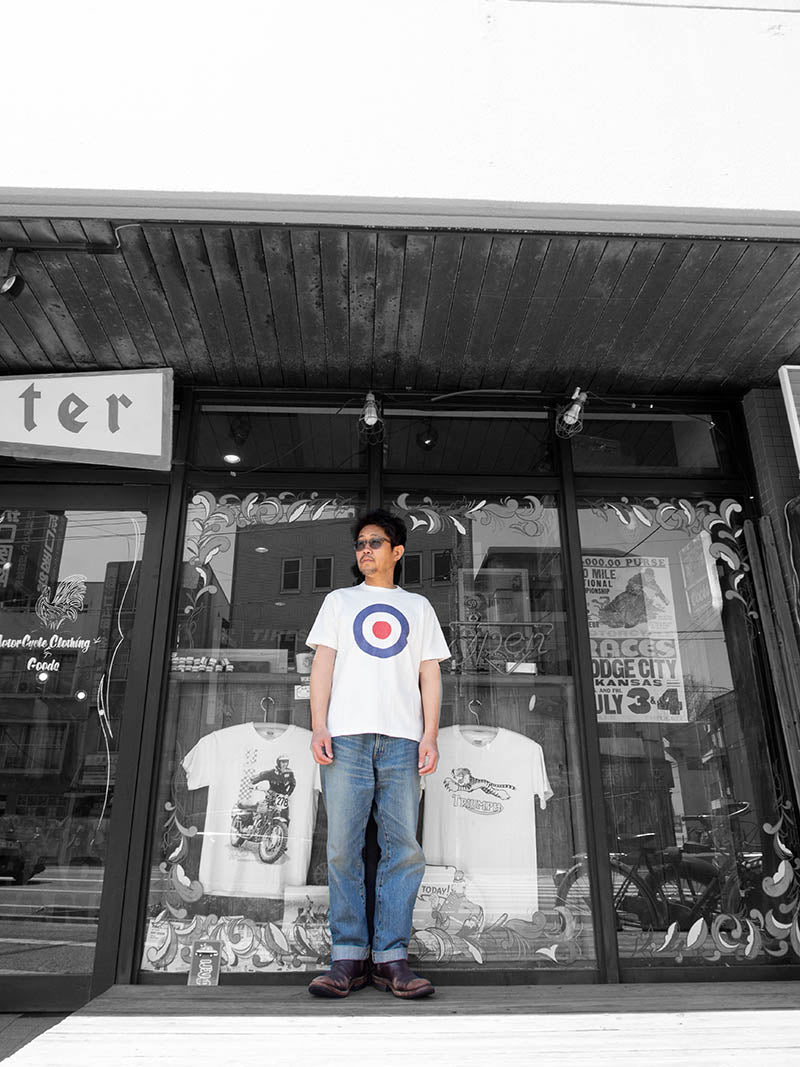 "TURI-AMI" Crew Target Mark S/S Tee