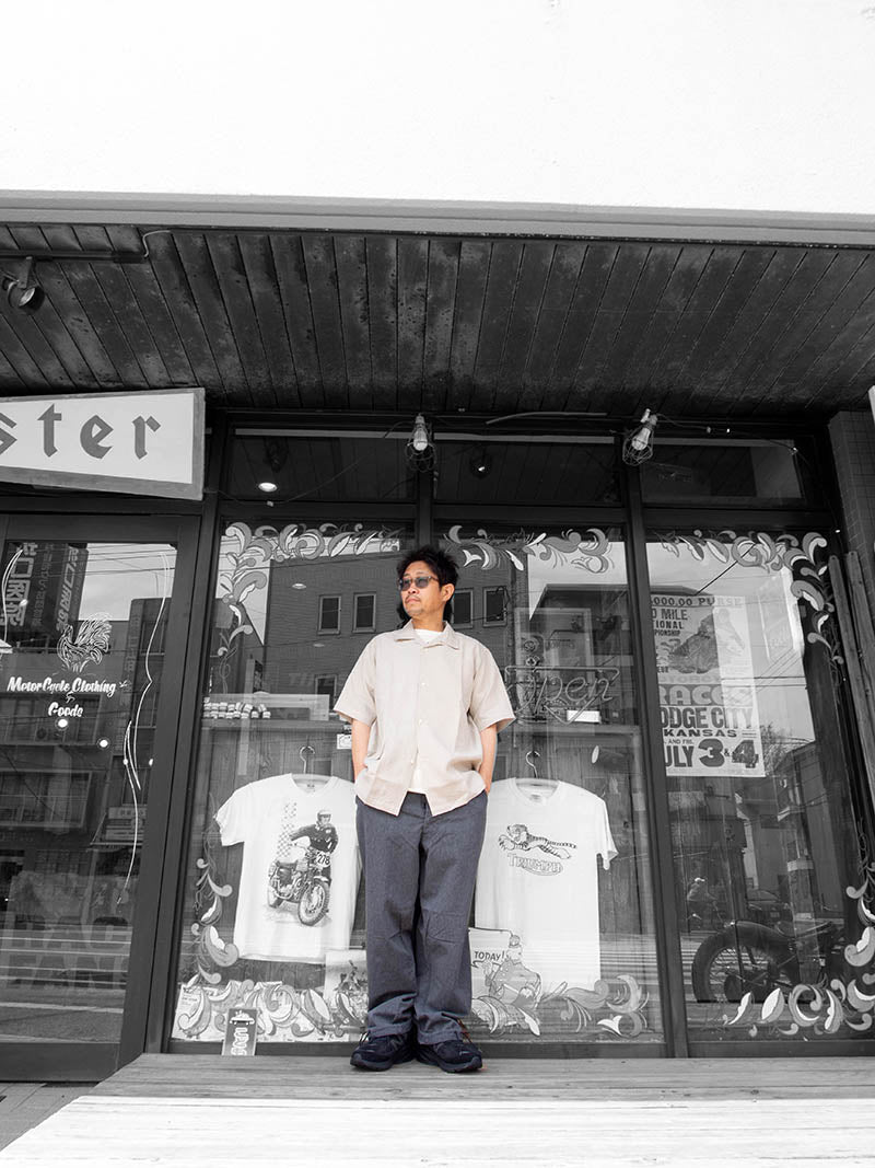 Open Collar Shirt, Linen