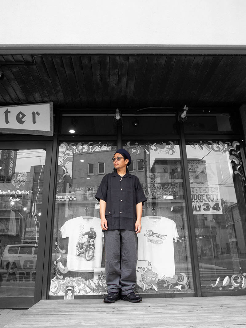 FWP Trousers, Black Chambray