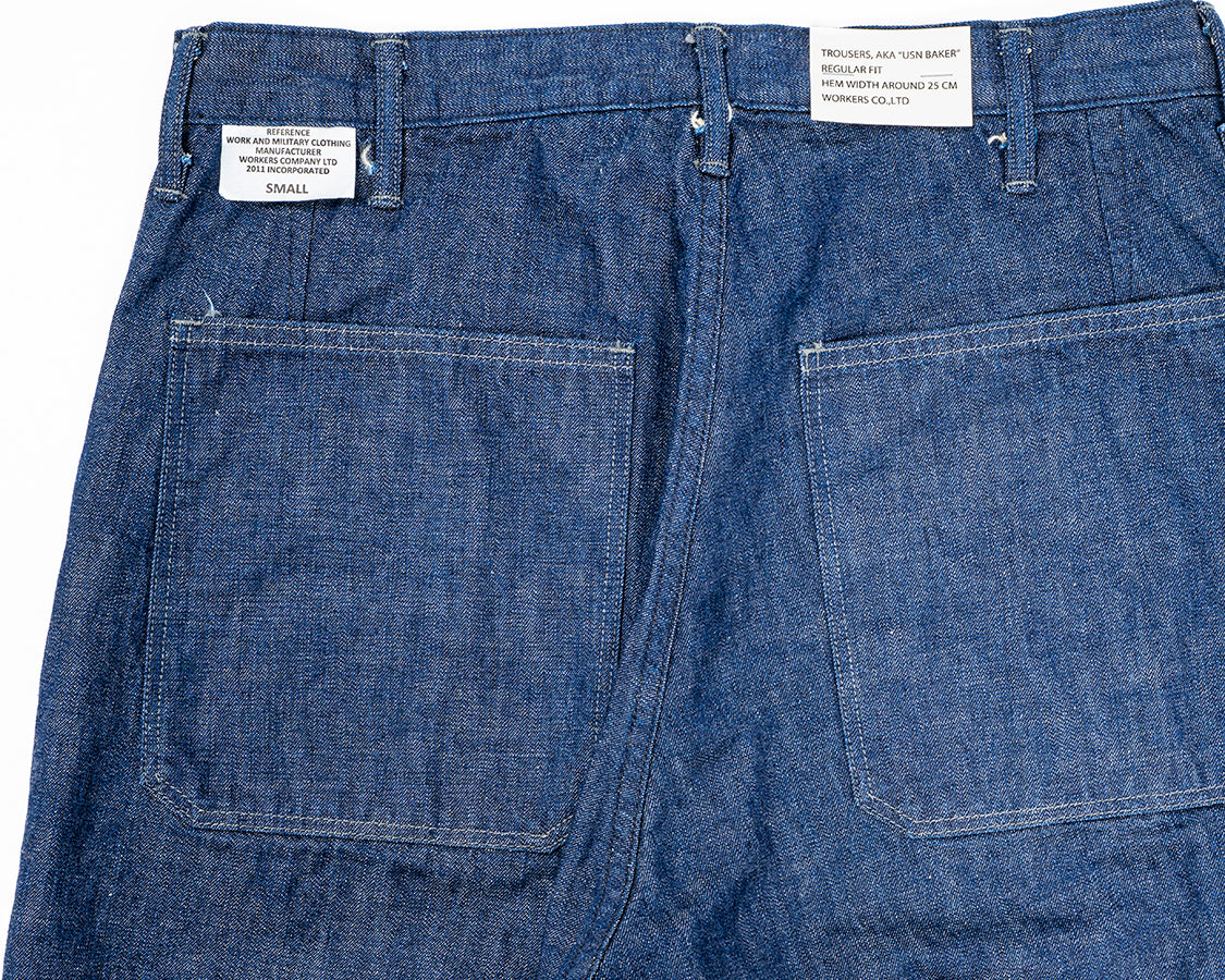 USN Baker Vintage Fit, Brown Back Denim