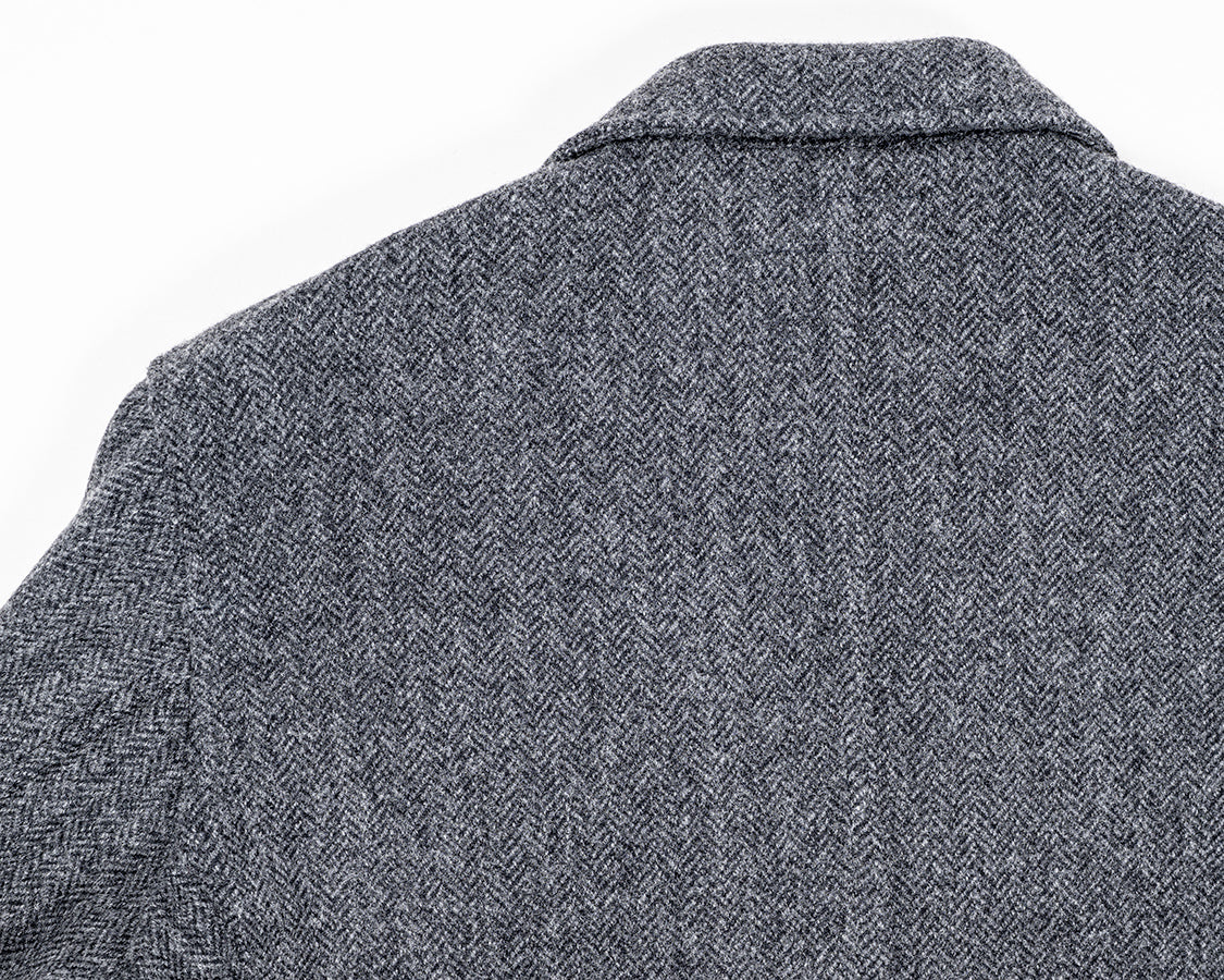 Lounge Jacket, Wool Cotton Tweed