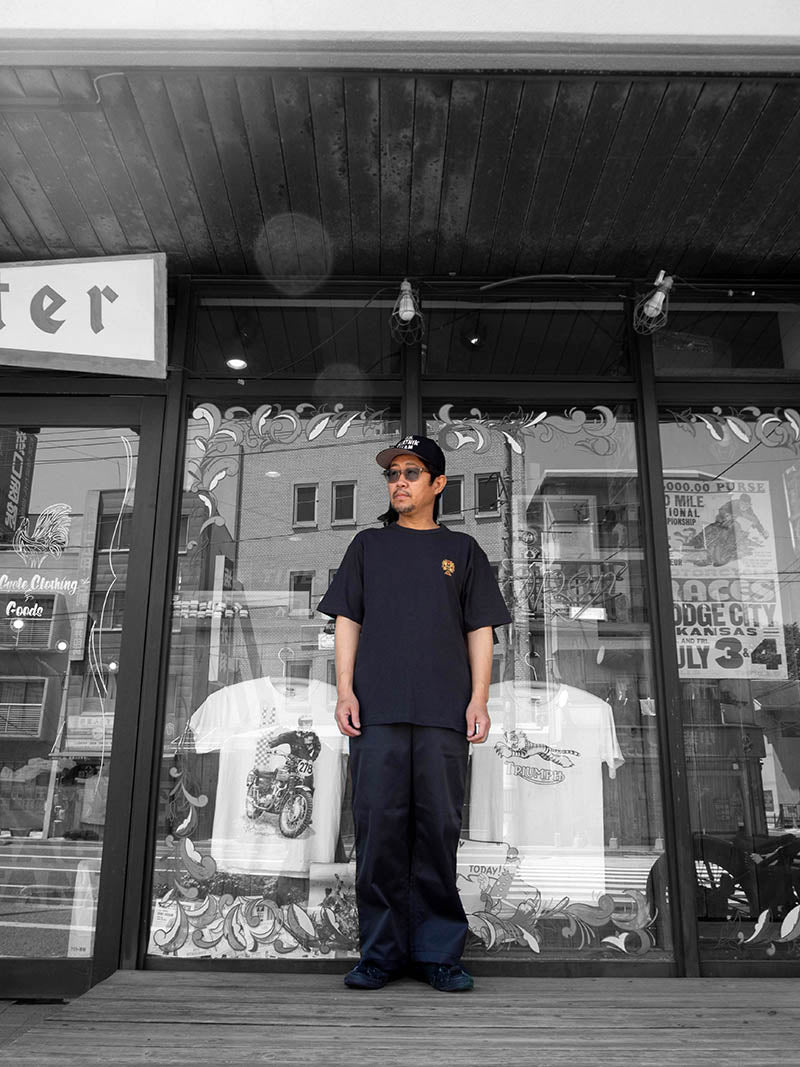 "DOGTOWN x BLUCO" Crew Tee -One Point-