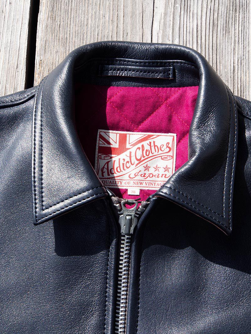 AD-12 SHEEPSKIN JSR JACKET -Dark Blue-